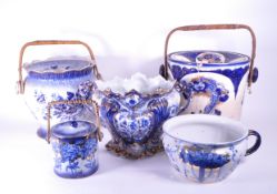 COLLECTION OF EARLY 20TH CENTURY BLUE & WHITE CHINA
