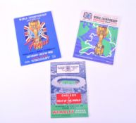 COLLECTION OF THREE 1960S WORLD CUP FOOTBALL PROGRAMMES