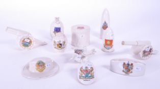 COLLECTION OF 19TH CENTURY GOSS / CRESTED WARE PORCELAIN