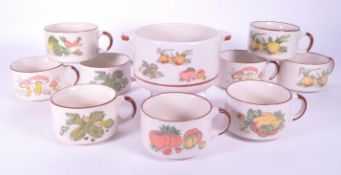 COLLECTION OF MID CENTURY 1970S CERAMIC SOUP BOWLS