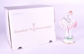 SITZENDORFER PORZELLAN - 20TH CENTURY PORCELAIN LADY DANCER FIGURINE