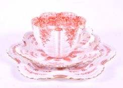 WILEMAN SHELLEY CUP & SAUCER 19TH CENTURY
