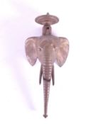 VINTAGE 20TH CENTURY BRASS ELEPHANT DOOR KNOCKER