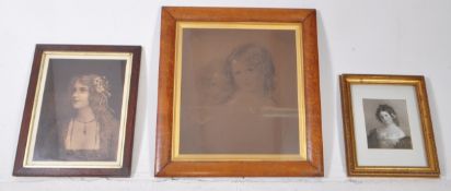 THREE 20TH CENTURY PRINTS OF LADIES' PORTRAITS