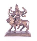 LATE 19TH / EARLY 20TH CENTURY BRONZE INDIAN HINDU DEITY FIGURE