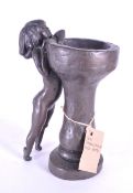 TOM GREENSHIELDS - BIRD BATH - 20TH CENTURY RESIN FIGURE
