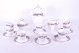 WEDGWOOD - 1960S PORCELAIN COFFEE SERVICE IN THE LOUISIANA PATTERN