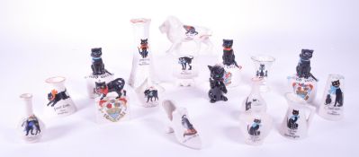 COLLECTION OF EARLY 20TH CENTURY CRESTED CHINA FIGURES
