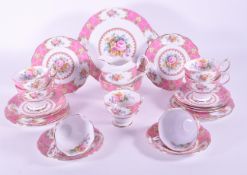 ROYAL ALBERT BONE CHINA LADY CARLYLE PART TEA SERVICE