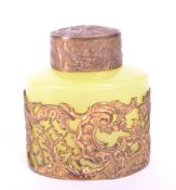 FRENCH LATE 19TH CENTURY OPALINE GREEN SCENT PERFUME BOTTLE