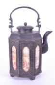 EARLY 20TH CENTURY CHINESE PEWTER TEAPOT