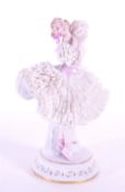 SITZENDORF - 20TH CENTURY GERMAN PORCELAIN LADY DANCER FIGURE