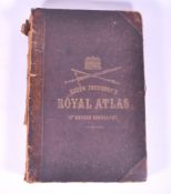 VICTORIAN ROYAL ATLAS OF MODERN GEOGRAPHY BOOK