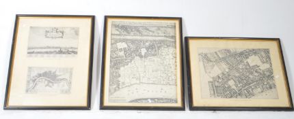 AFTER WENCESLAUS HOLLAR - THREE PRINTS OF ENGRAVINGS OF LONDON