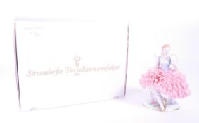 SITZENDORFER PORZELLAN - 20TH CENTURY PORCELAIN DANCER LADY FIGURE