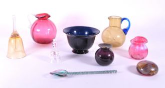 COLLECTION OF 19TH AND 20TH CENTURY GLASS PIECES