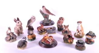 COLLECTION OF RESIN ANIMAL FIGURINES