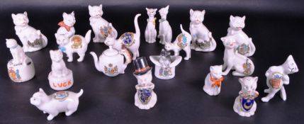 COLLECTION OF EARLY 20TH CENTURY CRESTED CHINA FIGURES