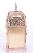 EARLY 20TH CENTURY BRASS LANTERN CLOCK