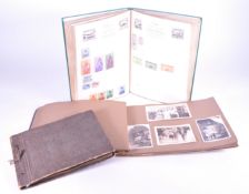 VINTAGE 20TH CENTURY STAMP ALBUM W/ PHOTOGRAPH ALBUMS