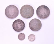SMALL COLLECTION OF SILVER COINS