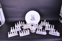COLLECTION OF 19TH / 20TH CENTURY CERAMIC TOAST RACKS AND MORE