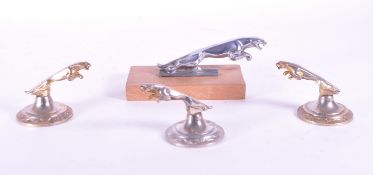 COLLECTION OF LATE 20TH CENTURY JAGUAR CAR BONNET MASCOTS