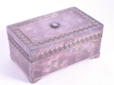 20TH CENTURY GREEK KEY DESIGN JEWELLERY BOX CHEST