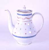 HAVILAND LIMOGES PARIS BLUE PORCELAIN TEAPOT