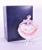 AELTESTE VOLKSTEDT - MID CENTURY GERMAN PORCELAIN LADY FIGURINE