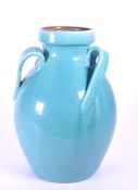 C. H. BRANNAM - BARNSTAPLE - EARLY 20TH CENTURY STUDIO POTTERY BLUE VASE