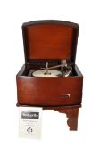 THE BLACK BOX - 1950S VINTAGE RECORD PLAYER WITH MONARCH TURNTABLE
