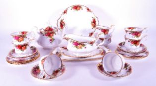 ROYAL ALBERT - OLD COUNTRY ROSES - MID CENTURY TEA SERVICE