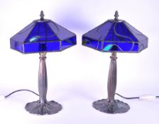 LOEVSKY & LOEVSKY - PAIR OF LATE 20TH CENTURY ART NOUVEAU STYLE LAMPS