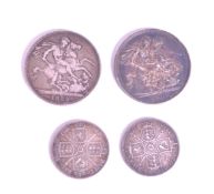 COLLECTION OF 1880S VICTORIAN SILVER COINS