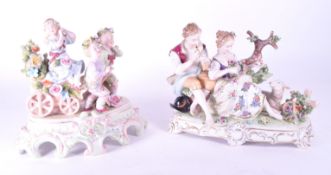 TWO 20TH CENTURY GERMAN / CONTINENTAL PORCELAIN FIGURES
