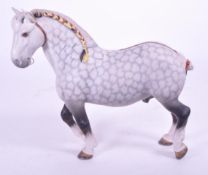 BESWICK - PORCELAIN FIGURINE OF PERCHERON HORSE