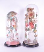 TWO LATE 19TH CENTURY FRENCH GLOBE DE MARIEE