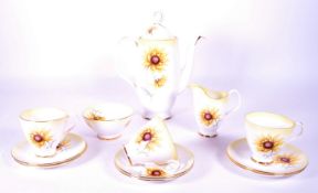 ROYAL ALBERT - MID CENTURY SUNFLOWER TEA SERVICE