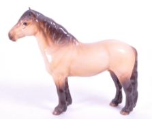 BESWICK - PORCELAIN CHINA HIGHLAND DUN HORSE FIGURE