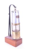 JH NAYLOR LTD - EARLY 20TH CENTURY SAFETY MINER'S LAMP