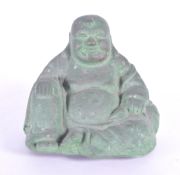 EARLY 20TH CENTURY METAL LAUGHING CHINESE BUDDHA