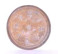 EARLY 20TH CENTURY LARGE BURMESE REPOUSSE CHARGER