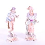 E & A MULLER - SCHWARZA - TWO EARLY 20TH CENTURY PORCELAIN FIGURES
