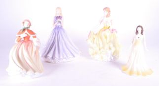 ROYAL DOULTON - FOUR 21ST CENTURY PORCELAIN LADY FIGURES