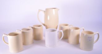 KEITH MURRAY FOR WEDGWOOD - 1930S ART DECO POTTERY LEMONADE SET