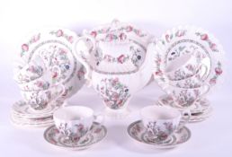 MYOTT STAFFORDSHIRE WARE - INDIAN TREE TEA SERVICE