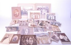 EARLY 20TH CENTURY EDWARDIAN WEDDING PHOTOGRAPHS AND POSTCARDS