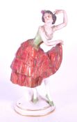 AELTESTE VOLKSTEDT - MID CENTURY GERMAN PORCELAIN DANCER FIGURE