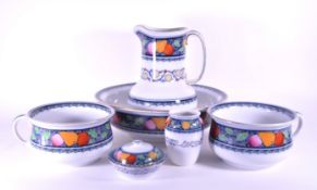 KEELING & CO - LOSOL WARE - EARLY 20TH CENTURY EARTHENWARE WASH SET